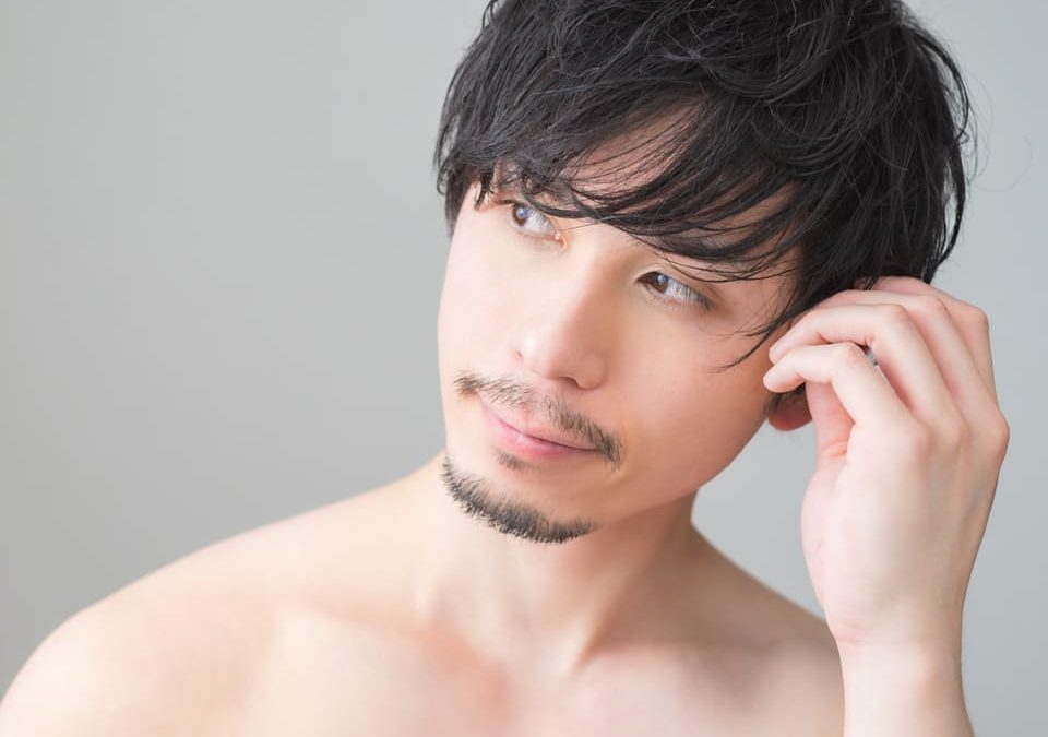 close-up of a man with a beard